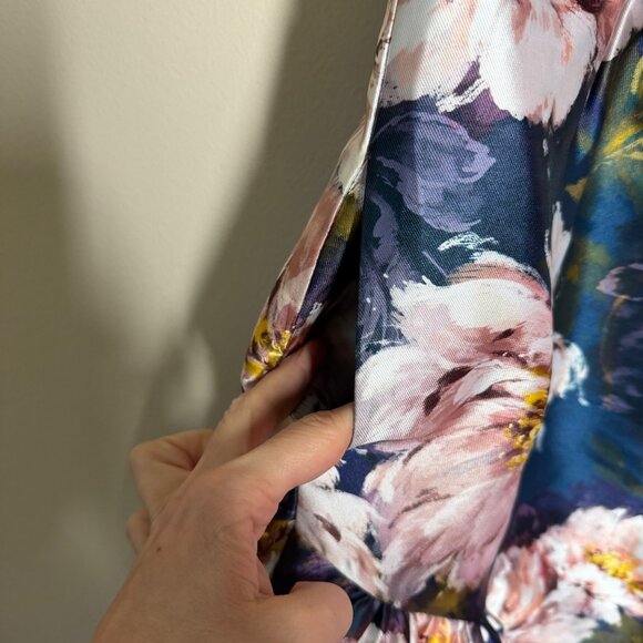 Kay Unger New York Lydia Tea Length Dress Womens Size 6 Wedding Guest Formal - Picture 6 of 12